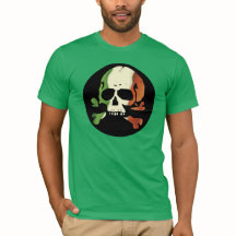 Calavera de bandera irlandesa lisa
