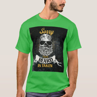 Camiseta Calavera De Barba Perdona Que Esta Barba Se Tome B