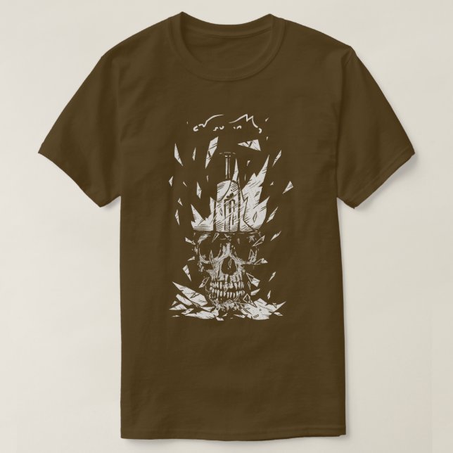 Camiseta Calavera de Bombilla Rota (Diseño del anverso)
