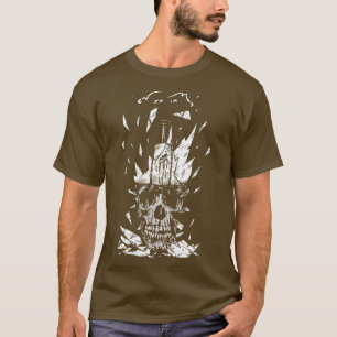 Camiseta Calavera de Bombilla Rota