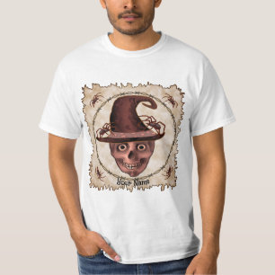 Camiseta Calavera de Bruja Araña