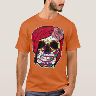 Camiseta Calavera de cabeza roja 2