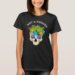 Camiseta Calavera de cactus no es un abrazador Cactáceas Su