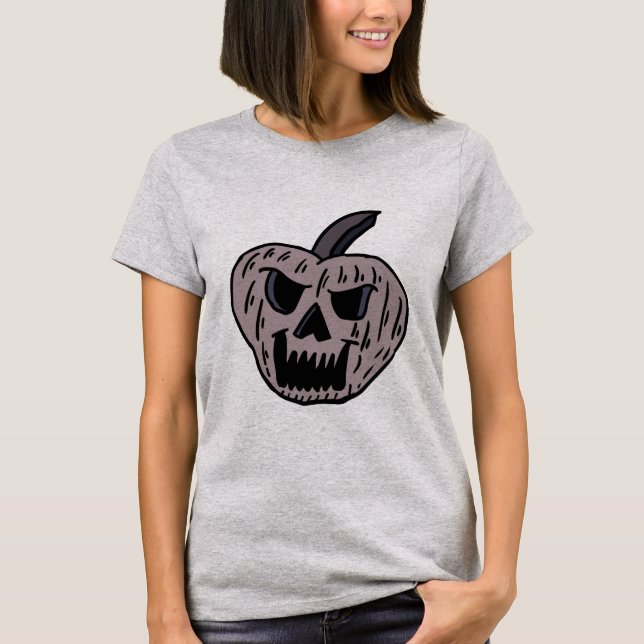 Camiseta Calavera de calabaza personalizado (Anverso)