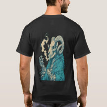 Calavera de Carnero Fumando Ocultista Gráfica de C
