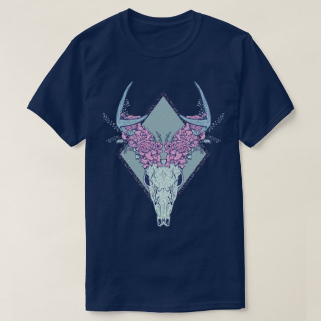 Camiseta Calavera de ciervo (Diseño del anverso)