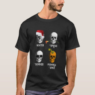 Camiseta Calavera de cuatro estaciones