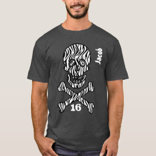 Camiseta Calavera de cumpleaños 16 años y cruces 16 años