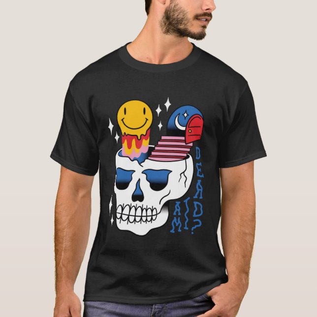 Camiseta Calavera de esqueleto muerte espeluznante Pullover (Anverso)