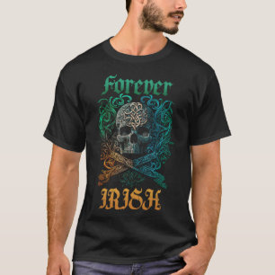 Camiseta Calavera de estilo Knot celtic para siempre irland
