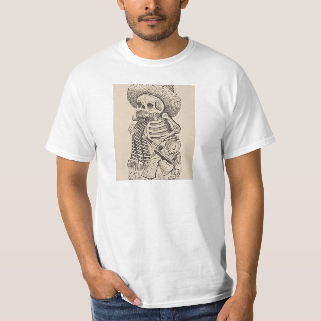 Camiseta Calavera De Francisco Madero José Guadalupe Posada (Anverso)