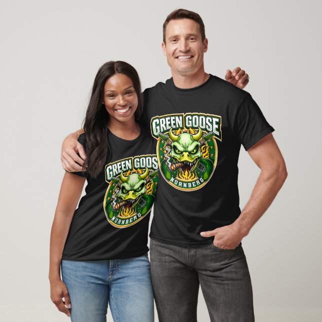 Camiseta Calavera de ganso verde Nurnberg  (Unisexo)