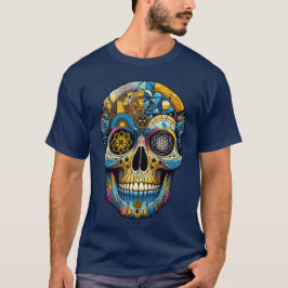Camiseta Calavera de geometría sagrada