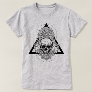 Camiseta Calavera de geometría sagrada
