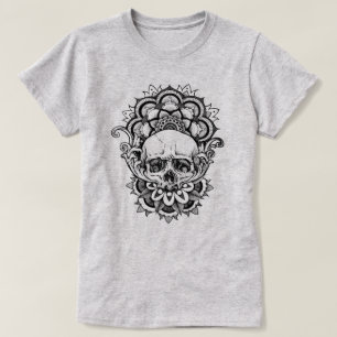 Camiseta Calavera de Geometría Sagrada