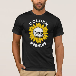 Camiseta Calavera de Girasol de Mañana Dorada