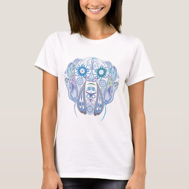Camiseta Calavera de Gran Danés Azucarado (Anverso)