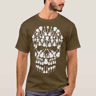 Camiseta Calavera de Guitars Guitarist Electric