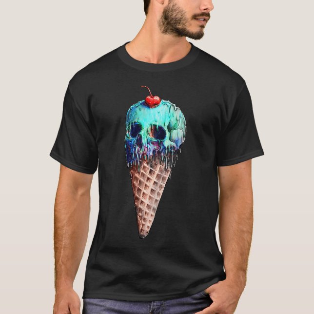 Camiseta Calavera de helado (Anverso)