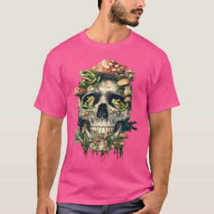 Camiseta Calavera de hongo de hongo estética de rana de Cot