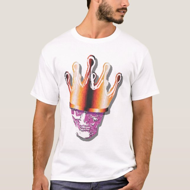 Camiseta Calavera de la Corona, Múltiple Púrpura (Anverso)