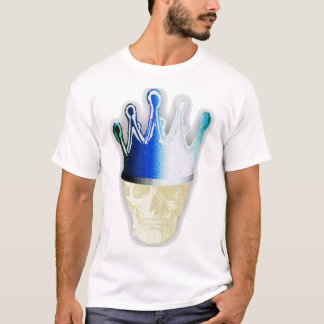 Camiseta Calavera de la Corona Vintage, verde azul