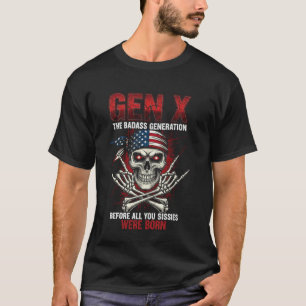 Camiseta Calavera de la generación X antes de que nacieras 