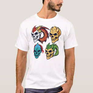 Camiseta Calavera de la Moda del dragón - Inspirado en el a