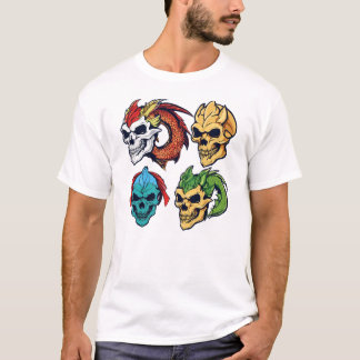 Camiseta Calavera de la Moda del dragón - Inspirado en el a