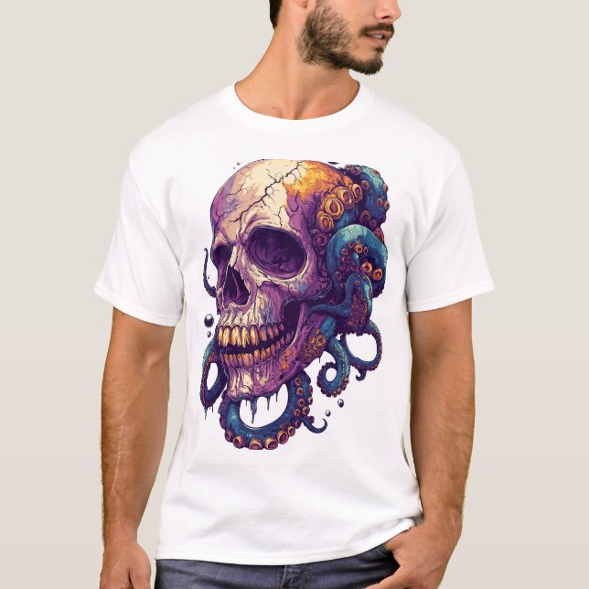 Camiseta Calavera de las profundidades (Anverso)