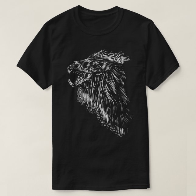 Camiseta Calavera de león (Diseño del anverso)