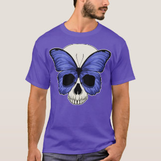 Camiseta Calavera de mariposa de Halloween
