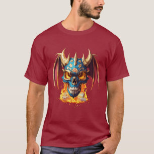 Camiseta Calavera de mascota Dragon Adorable - Ultra-Realis