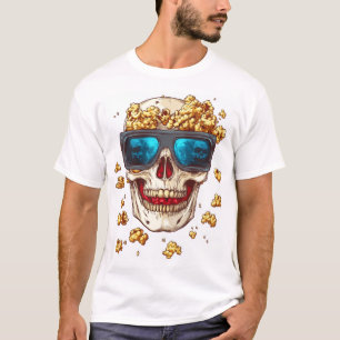 Camiseta Calavera de palomitas de maíz aterradora � Esquele
