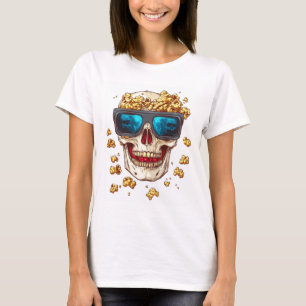 Camiseta Calavera de palomitas de maíz aterradora � Esquele