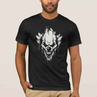 Camiseta Calavera de Payaso Gráfica de Halloween