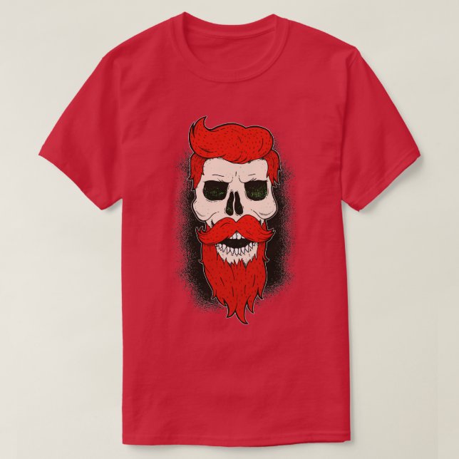 Camiseta Calavera de pelirroja (Diseño del anverso)