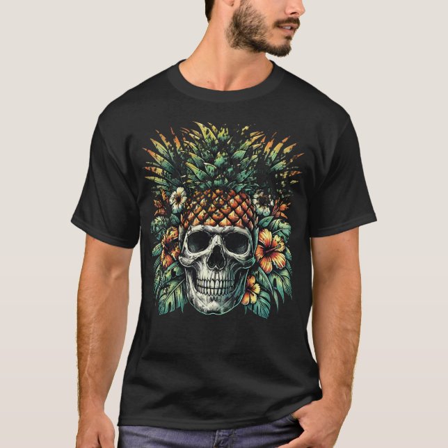 Camiseta Calavera de piña alterada (Anverso)