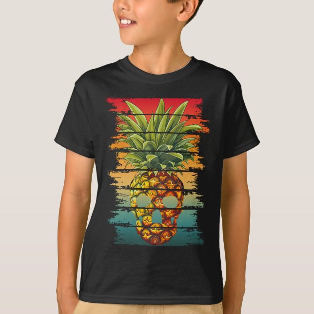 Camiseta Calavera de Piña Vintage (Anverso)