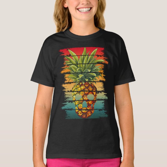 Camiseta Calavera de Piña Vintage (Anverso)