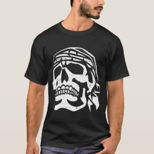Camiseta Calavera de pirata angustiado