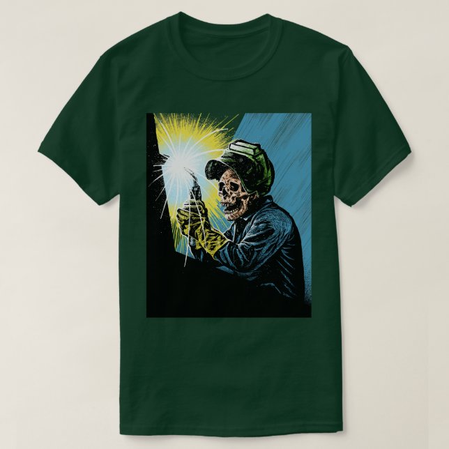 Camiseta Calavera de soldadura (Diseño del anverso)