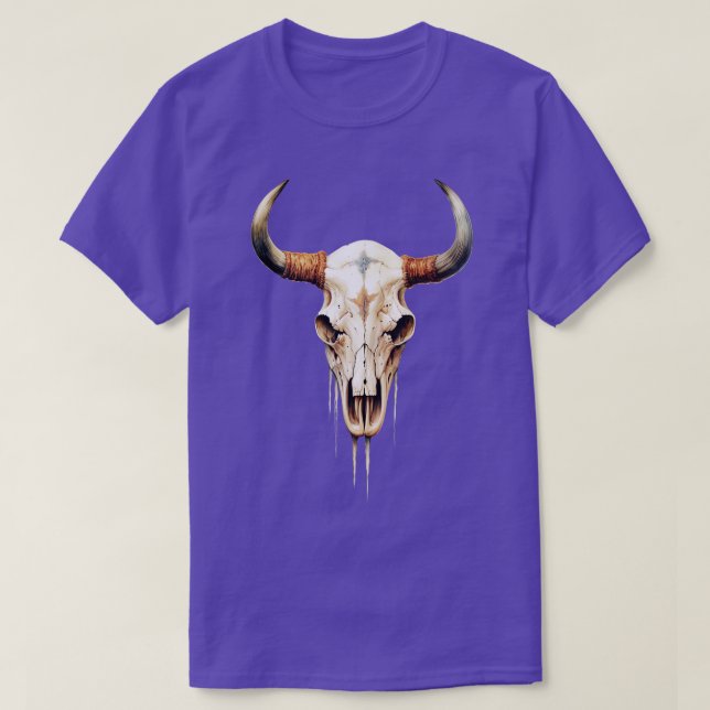 Camiseta Calavera de Texas Longhorn (Diseño del anverso)