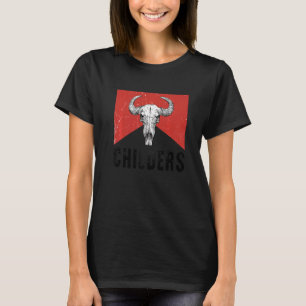 Camiseta Calavera de toro Childers gráfico Cráneos de vaca