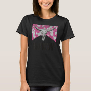 Camiseta Calavera de toro leopardo vida occidental rodeo pa