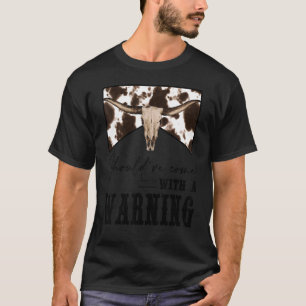 Camiseta Calavera de vaca leopardo debería haber venido con