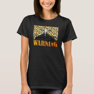 Camiseta Calavera de Vaca Leopardo Debería Haber Venido Con