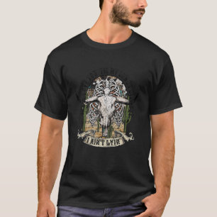 Camiseta Calavera de Vaca Te Amo Hasta que Mis Pulmones se