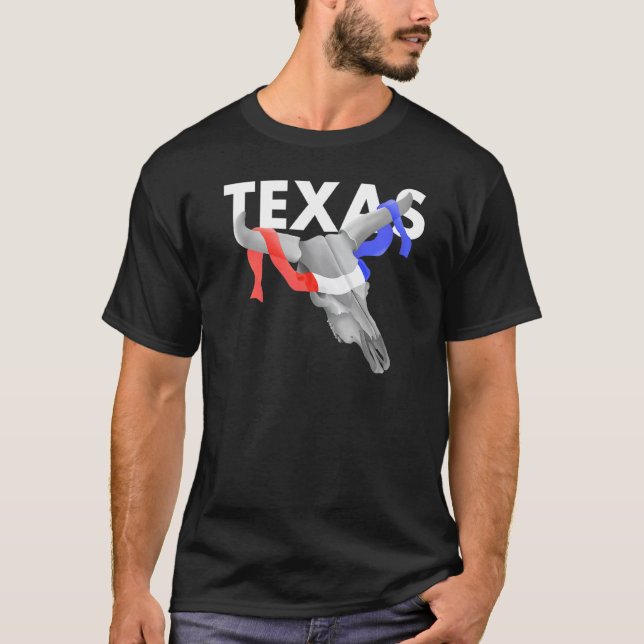 Camiseta Calavera de vaca Texas (Anverso)