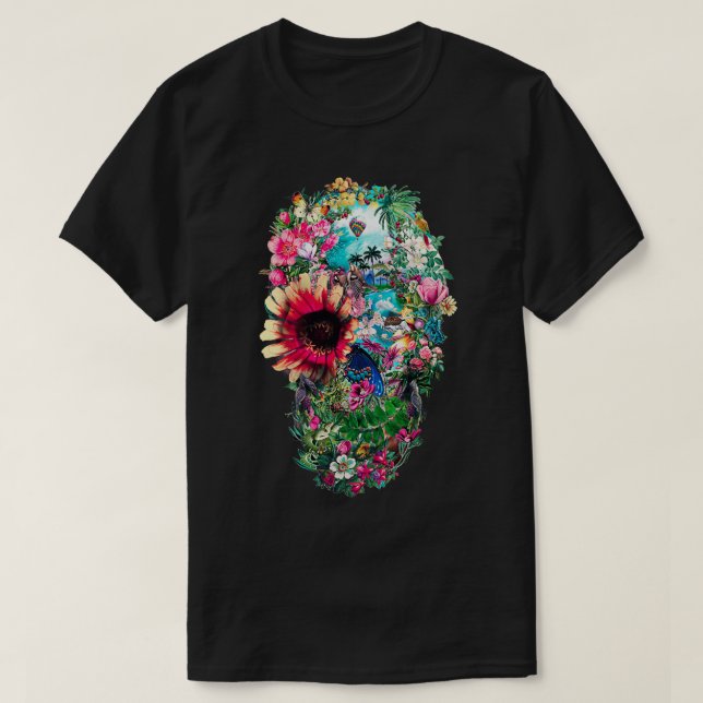 Camiseta Calavera de verano II (Diseño del anverso)
